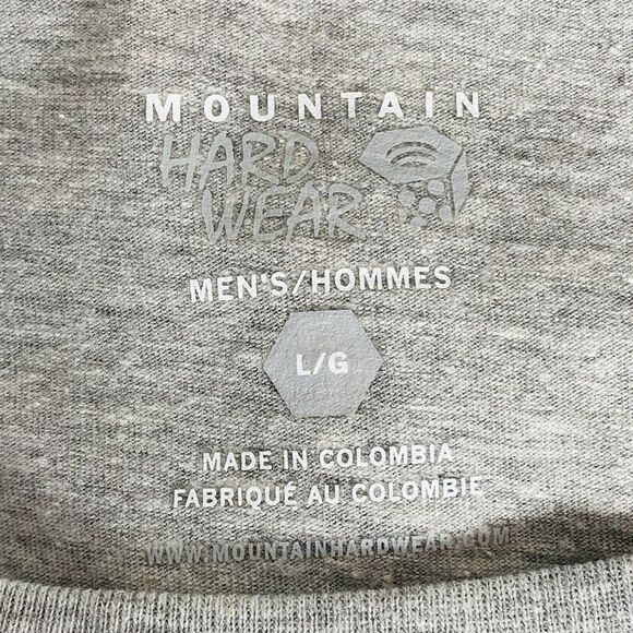 MOUNTAIN HARDWARE MHW Back Logo Long Sleeve T-Shirt Men Large Grey Heather NWT - Picture 6 of 9
